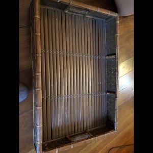 🍫 Brown wood tray